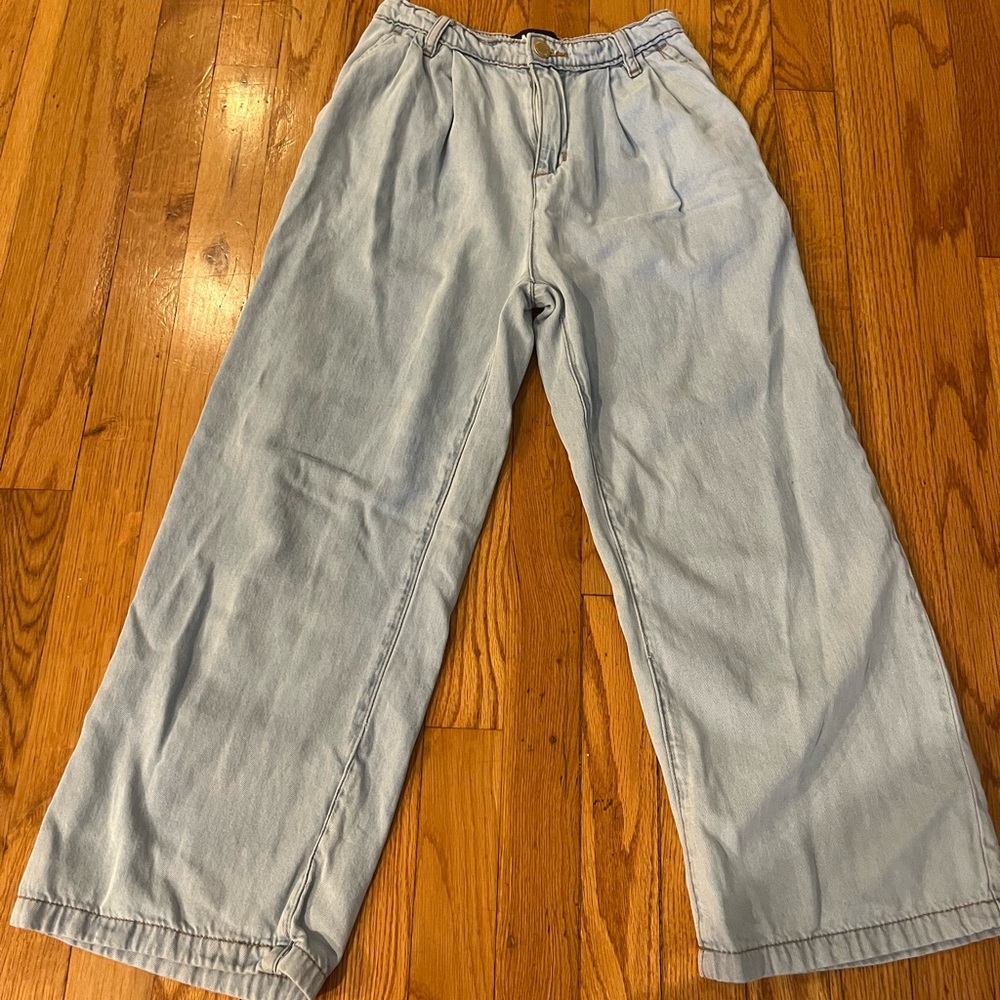 Light Blue Wide-Leg Jeans - Worn once, great condition